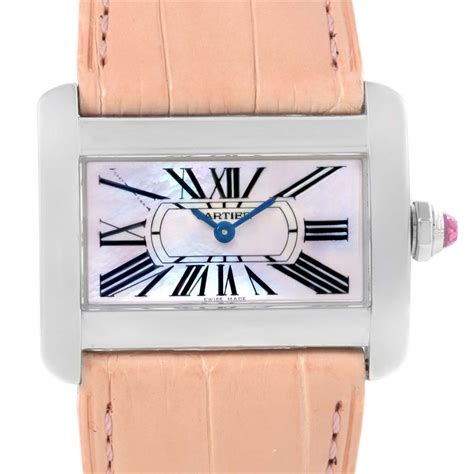 Cartier Tank Divan Watch for Women, Quartz, Stainless Steel,.